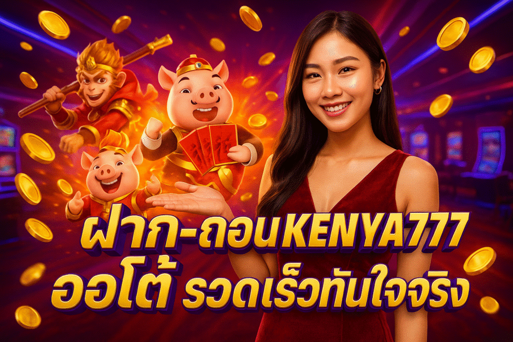 ฝาก-ถอน KENYA777 ออโต้ รวดเร็วทันใจจริง